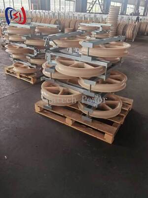 Bloque de tendido de servicio pesado serie 660 para proyectos de instalación de líneas eléctricas de alta tensión y OPGW
