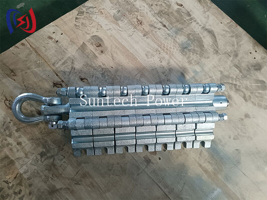 Tipo de sujeción de múltiples segmentos con carga nominal de 90-150KN y torque de apretamiento de 150N.m para la cadena de la línea de transmisión