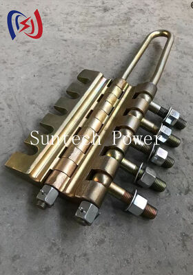 Pinza de cuerda de acero antitorsión tipo perno, abrazadera de 20-100KN para tendido de líneas de transmisión con diámetro de 7-24mm