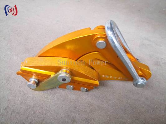 Clampada de aleación de aluminio Come Along con carga nominal de 7-80KN y 14-48mm Max abierto para la cadena de la línea de transmisión