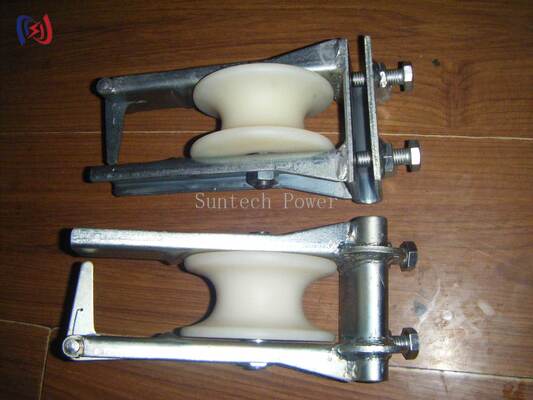 Bloque de cuerda de doble enmalle para conductores de 25-400 mm con carga de 5-20KN y marco de acero galvanizado