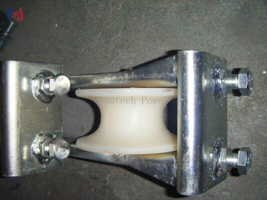 Bloque de cuerda de doble enmalle para conductores de 25-400 mm con carga de 5-20KN y marco de acero galvanizado