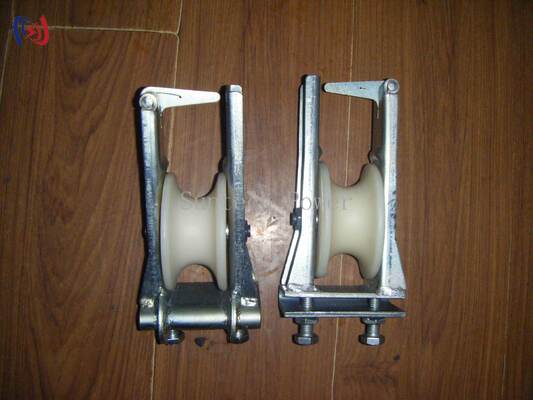 Bloque de cuerda de doble enmalle para conductores de 25-400 mm con carga de 5-20KN y marco de acero galvanizado