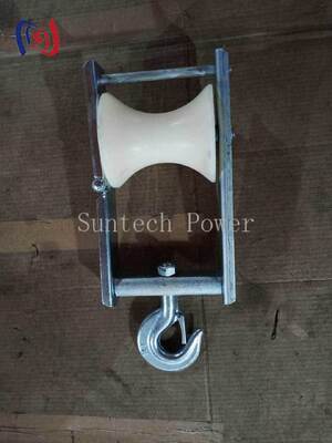Bloque de cuerda de cable aéreo con tamaño de malla de 120x130 mm y carga nominal de 5KN para conductor ABC agrupado
