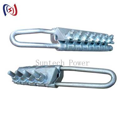 Tipo de perno anti-torsión agarre de cuerda de acero Come Along Clamp con carga nominal de 20-100KN para cuerdas de 7-24 mm de diámetro