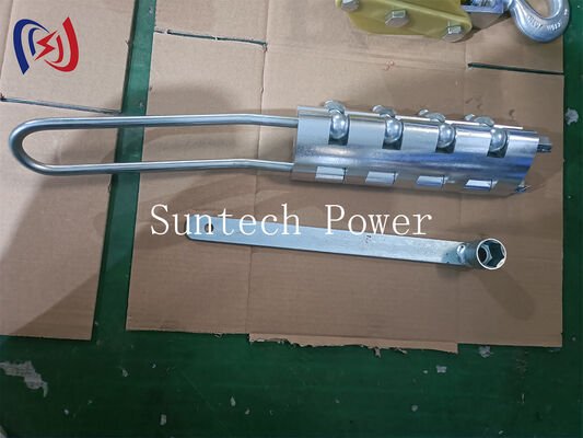 Tipo de perno anti-torsión agarre de cuerda de acero Come Along Clamp con carga nominal de 20-100KN para cuerdas de 7-24 mm de diámetro