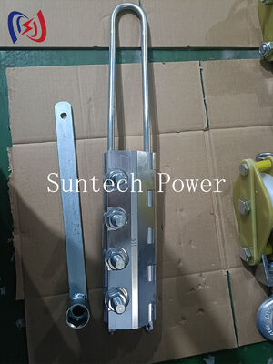 Tipo de perno anti-torsión agarre de cuerda de acero Come Along Clamp con carga nominal de 20-100KN para cuerdas de 7-24 mm de diámetro