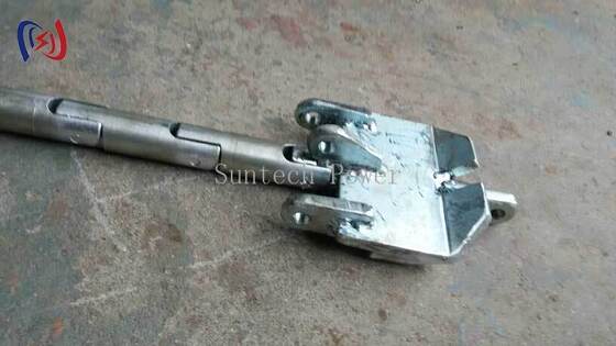 Tabla de cabeza para conductor de tres paquetes con carga nominal de 100-180KN de aleación de aluminio de alto grado y tratamiento de superficie anodizado