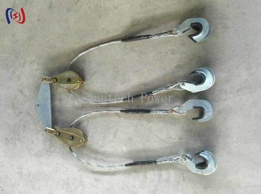 Elevador de conductores de paquetes múltiples de la serie ST para 2-8 conductores con carga nominal de 24-320KN y marco de aleación de aluminio