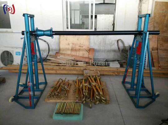 El soporte para bobinas de cable galvanizado 50-300KN carga 2400-5000mm soporte para tambores de conductor