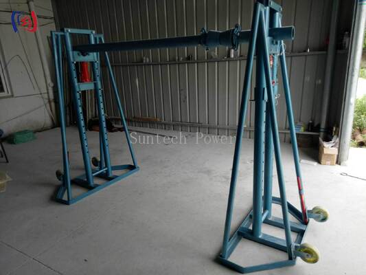 Soporte de Carrete de Cable Hidráulico con Carga Nominal de 50-300KN para Tambores de 2400-5000mm de Diámetro y Marco de Acero de Alta Resistencia