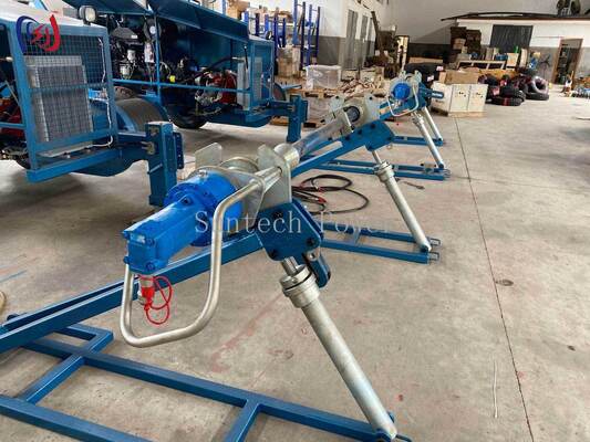 Soporte de carrete de conductor hidráulico con 5000-7000 kg de peso máximo del carrete y velocidad máxima de 45 rpm para la cuerda de la línea aérea
