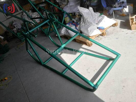 Sitio de bobina de cuerda de acero galvanizado de trabajo pesado con montaje modular y rotación de rodamiento sellado para almacenamiento de cuerda industrial