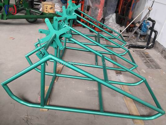 Sitio de bobina de cuerda de acero galvanizado de trabajo pesado con montaje modular y rotación de rodamiento sellado para almacenamiento de cuerda industrial