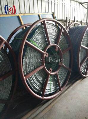 12 hebras de alambre antirremolque 9-42mm 54-817KN fuerza de ruptura elevación estable