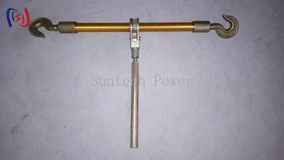 Tensores de doble gancho de aluminio 10-50KN Herramientas de tendido de conductores anodizados