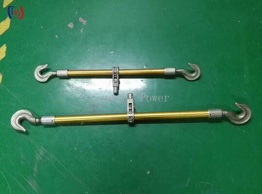 Tensores de doble gancho de aluminio 10-50KN Herramientas de tendido de conductores anodizados