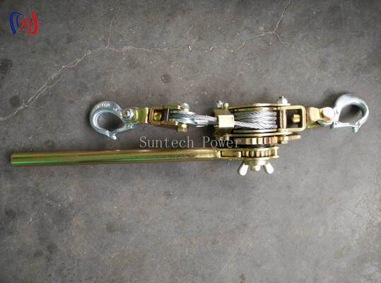 Apretador de alambre de trinquete con carga nominal de 10-30KN y longitud de línea estrecha de 1200-1500 mm con engranajes de acero forjado