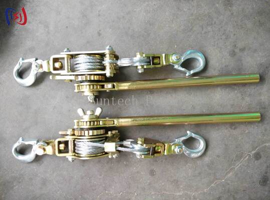 Aprietador de alambre de trinquete 10-30KN 1200-1500mm Herramientas de ensamblaje de conductores forjados