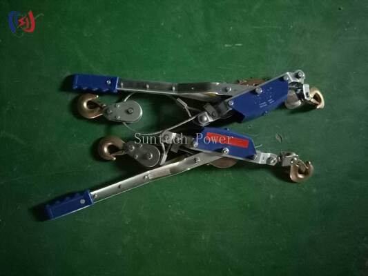 Polipasto de trinquete con palanca de 10-40KN con trinquete accionado por palanca y sistema de frenado automático para construcción de líneas eléctricas