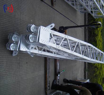 Polvo de ginebra modular de red en forma de A 8-28m Herramientas de erección de torre resistentes a la corrosión