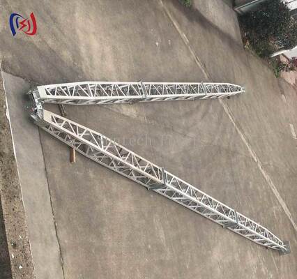 Polvo de ginebra modular de red en forma de A 8-28m Herramientas de erección de torre resistentes a la corrosión
