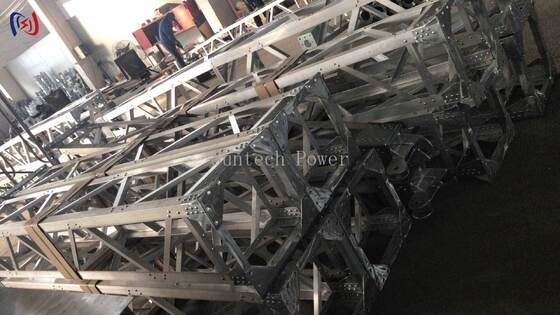 Polvo de ginebra modular de red en forma de A 8-28m Herramientas de erección de torre resistentes a la corrosión