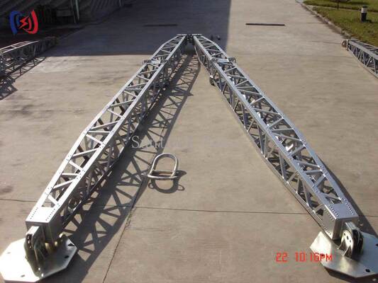 Polvo de ginebra modular de red en forma de A 8-28m Herramientas de erección de torre resistentes a la corrosión