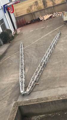 Polvo de ginebra modular de red en forma de A 8-28m Herramientas de erección de torre resistentes a la corrosión