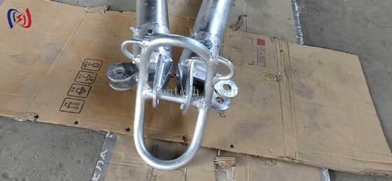 Polvo de ginebra tubular en forma de A con diámetro de tubo de 120x7 mm, longitud de 6-13 m y recubrimiento resistente a la corrosión para la construcción de torres de transmisión