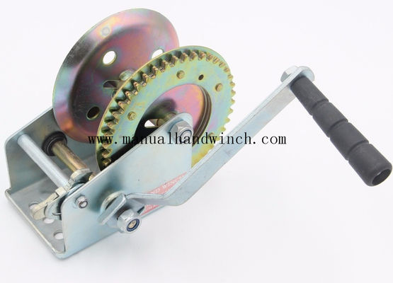 Torno de Mini Steel Marine Manual Cable/torno portátil de la manivela para el remolque del barco