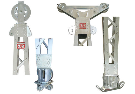 Aleación de aluminio Gin Pole Tower Erection Tools eléctrico