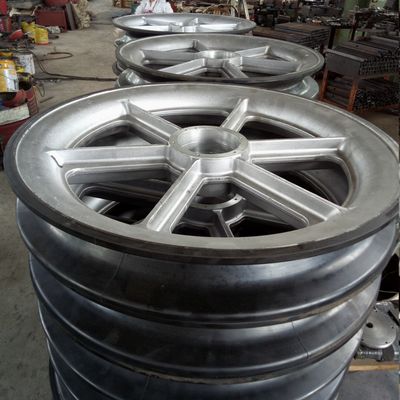 Bloques de tendido de conductores revestidos de goma con polea de aluminio
