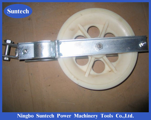 Solo conductor de nylon Pulley Stringing Blocks de la rueda para la línea de transmisión