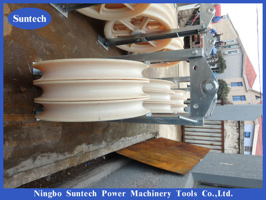 gavillas de nylon galvanizadas 660x100m m del marco de acero que atan al conductor Pulley Block