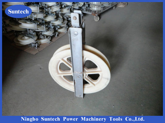 Polea acanalada de nylon de la bujía métrica sola que ata al conductor Stringing Pulley Block de las herramientas
