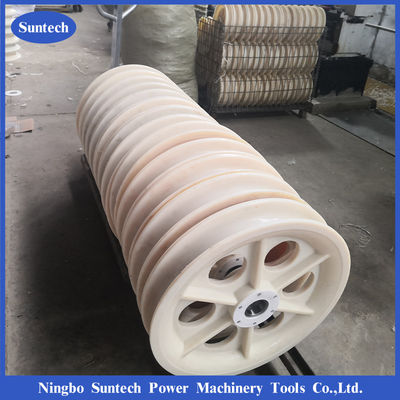 OEM ODM 660x100mm Línea de transmisión Poleas de nylon para bloques de tendido de conductores