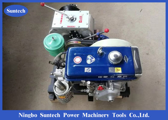 Torno accionado del motor transmitido por banda de 5 Ton Cable Winch Puller Diesel
