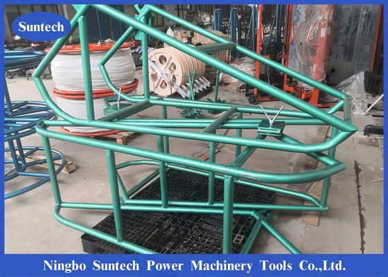 Construcción que ata el soporte de la elevación de tambor de cable 6t Jack Gsp Rope Cradle Reel