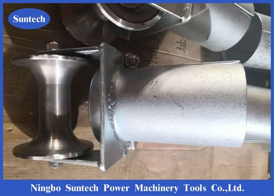 Acero de aluminio Bellmouths de la rueda del cable subterráneo para la entrada del tubo de 150m m