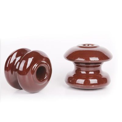 Aislador del carrete de la porcelana del carrete del grillo de 15KN 400V para la línea de transmisión