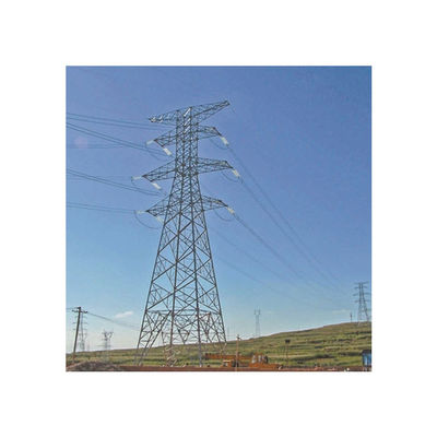 Ángulo 10kV de acero de la torre de la transmisión de poder 750kV