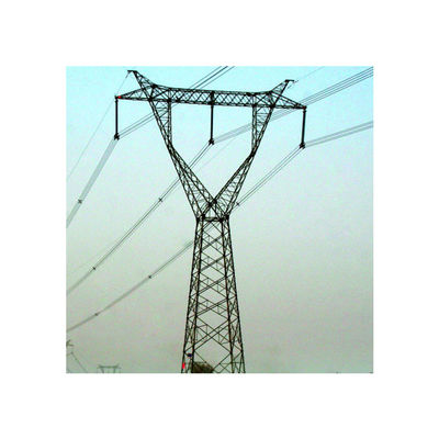 Torre de acero galvanizada caliente de la transmisión del enrejado del ángulo