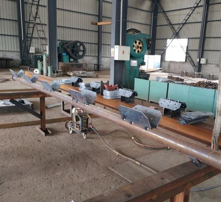 Línea de transmisión eléctrica de acero del ángulo de la alta tensión torre JIS H8641