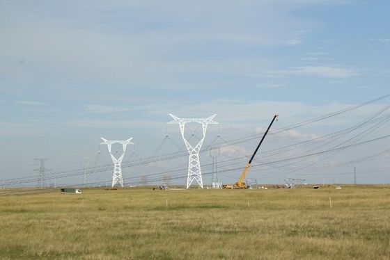 línea de transmisión 35 66 110 220kv sitio de Angel Steel Tower For Construction