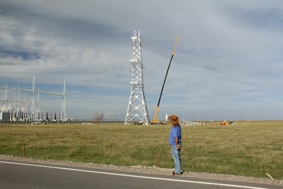 línea de transmisión 35 66 110 220kv sitio de Angel Steel Tower For Construction