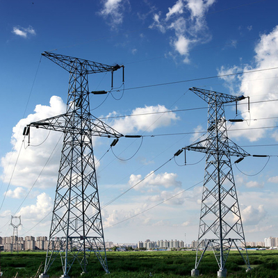 4 torre de acero Legged de la transmisión de poder de Q355 Q255