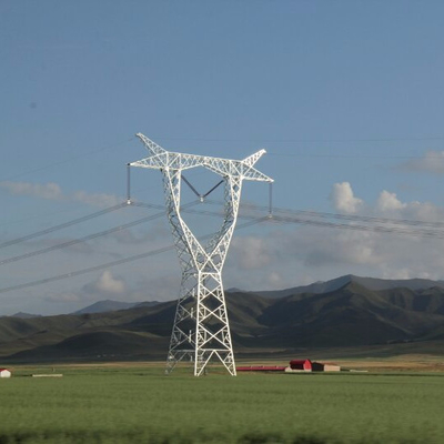 Línea de transmisión de poder de la galvanización 132kv de la inmersión caliente torre