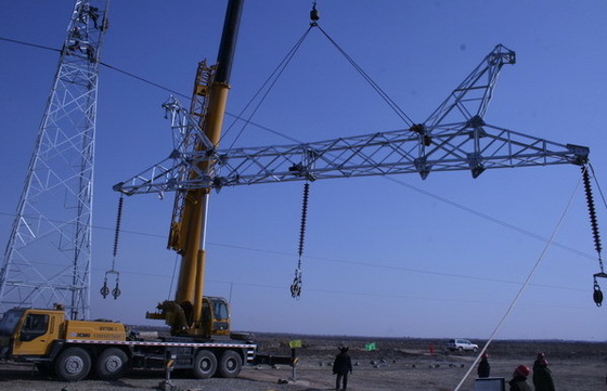 Torre de acero galvanizada de la transmisión de poder de Q345B A572