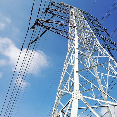 la línea de transmisión 132kv galvanizó la torre de acero del enrejado